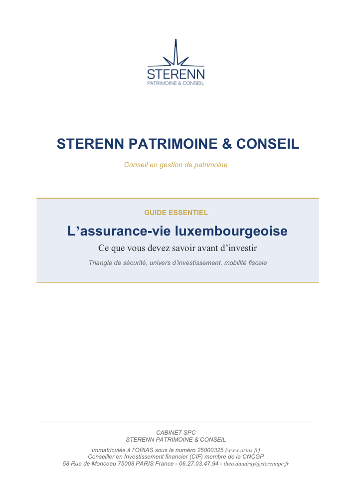 Couverture du guide : L'assurance-vie luxembourgeoise, ce que vous devez savoir avant d'investir