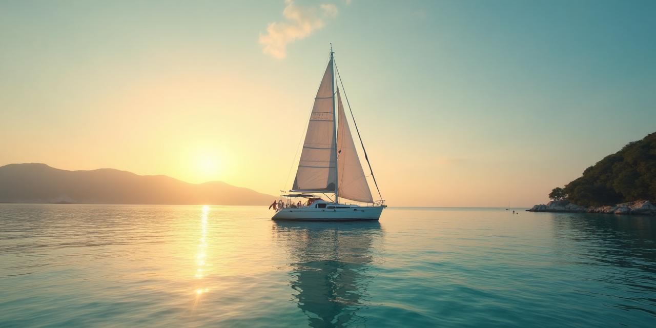 Voilier au coucher du soleil symbolisant la sérénité de la retraite